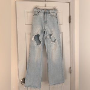 Zara High Waisted Wide Leg Jeans - Size 2